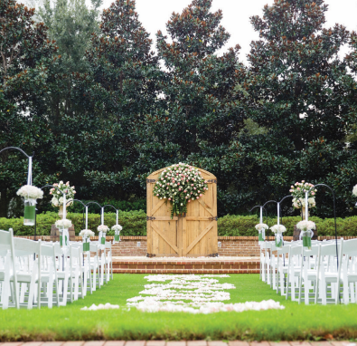 Elation lawn wedding setup